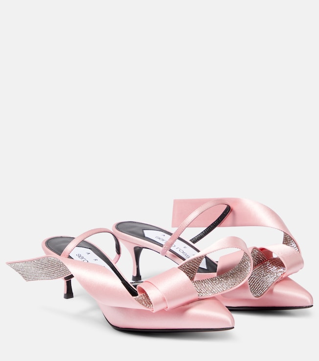 Area x Sergio Rossi Marquise crystal-embellished mules