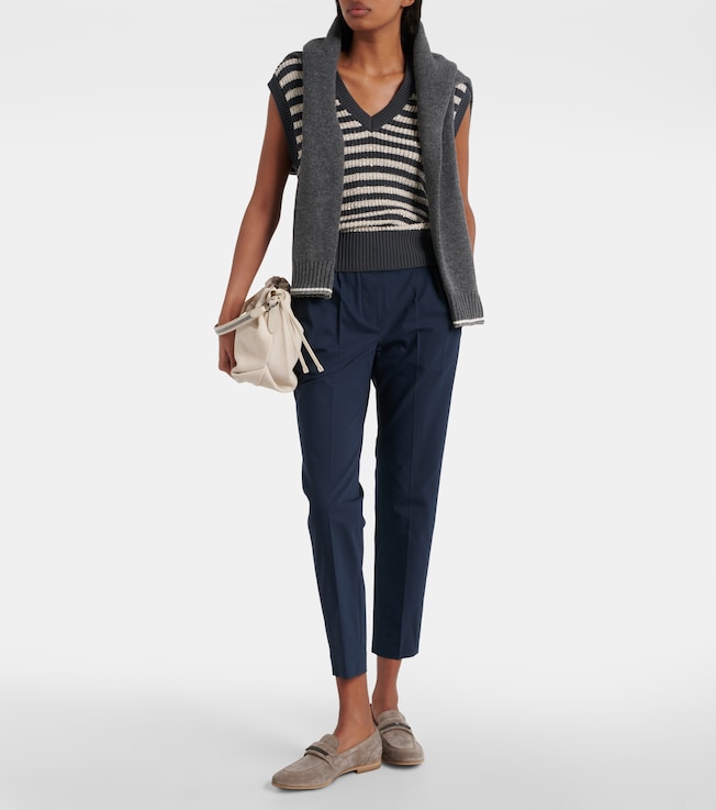 Brunello Cucinelli Cotton-blend twill chinos