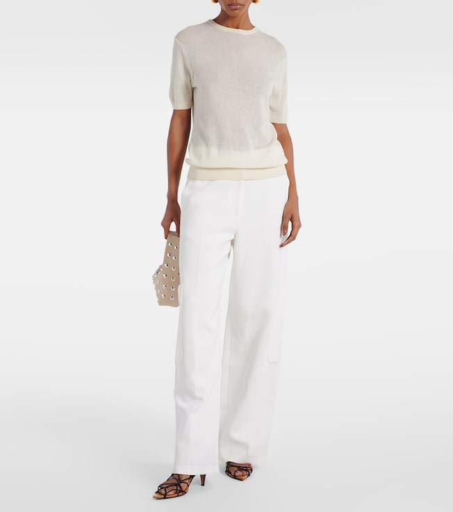 KHAITE Pierre cashmere-blend top