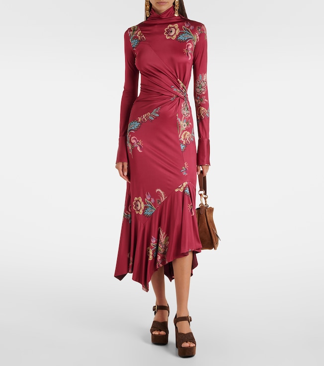Etro Printed midi dress