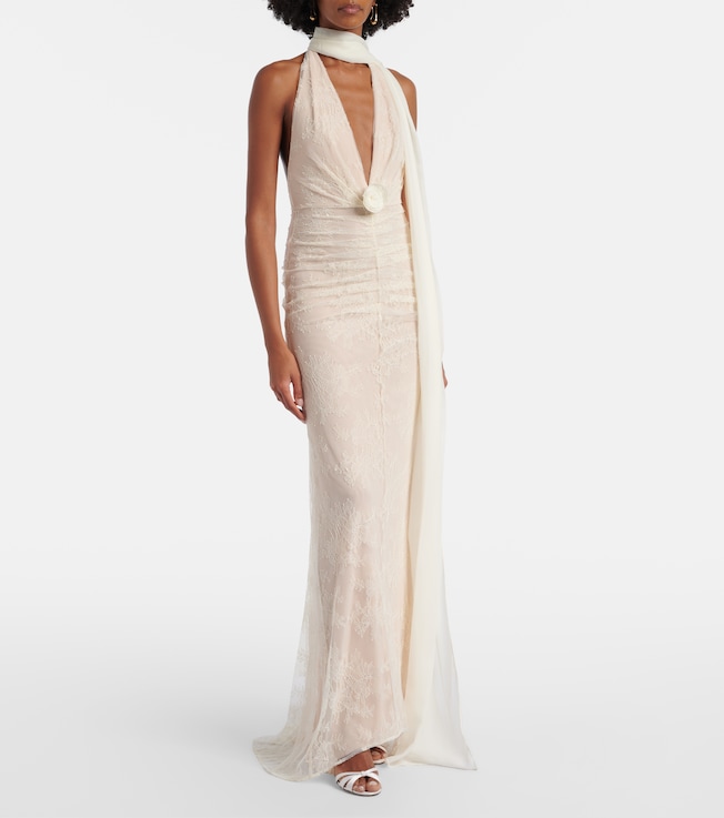 DE LA VALI Bridal Amora lace tulle gown