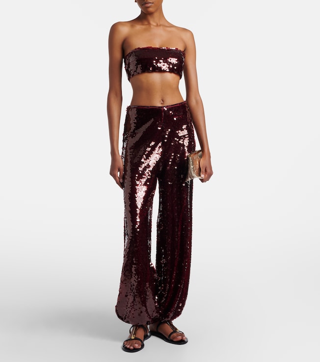 Adriana Degreas Sequined balloon pants