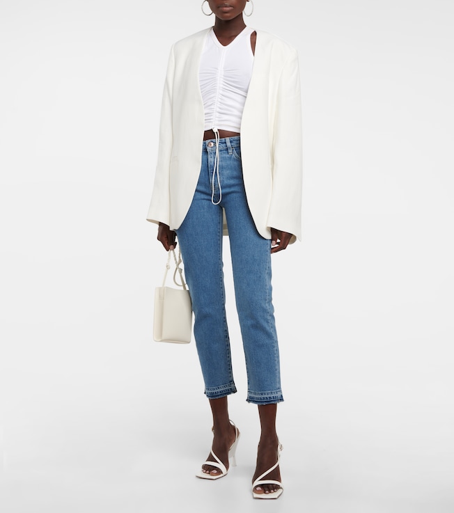 3x1 N.Y.C. Mid-rise slim cropped jeans