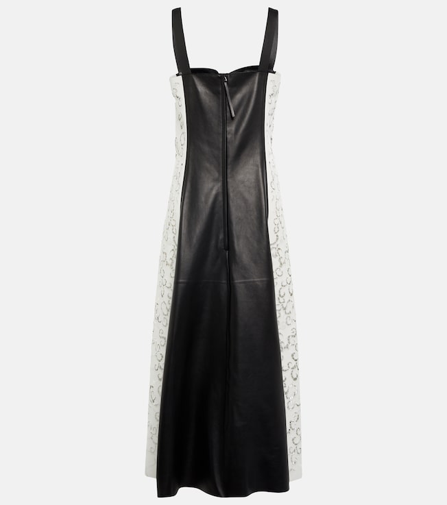 Gabriela Hearst Abami leather midi dress