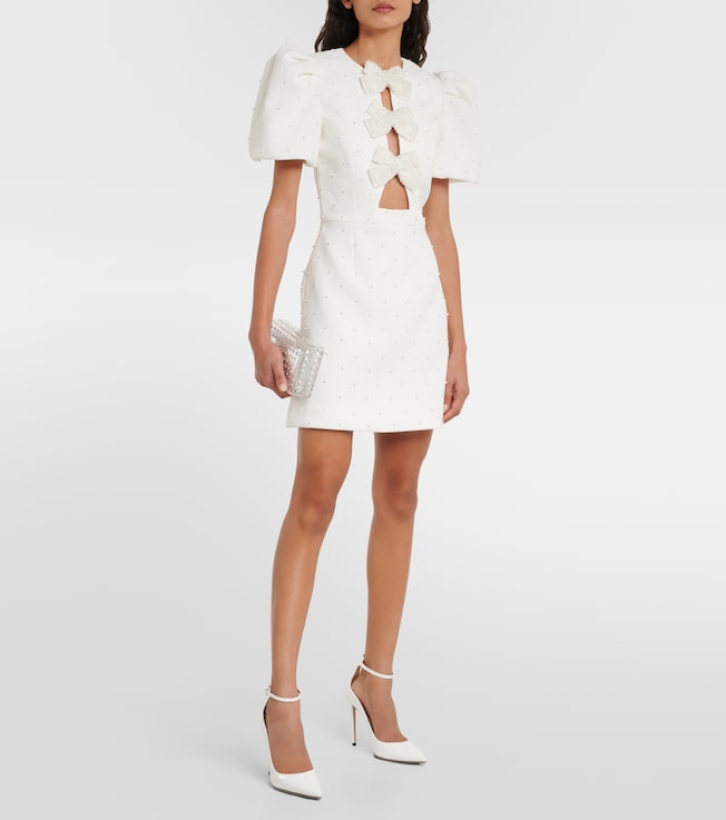Rebecca Vallance Bridal Ophelia bow-detail minidress