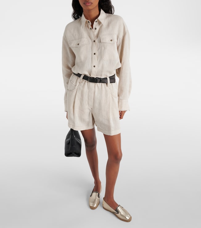 Brunello Cucinelli Oversized linen shirt