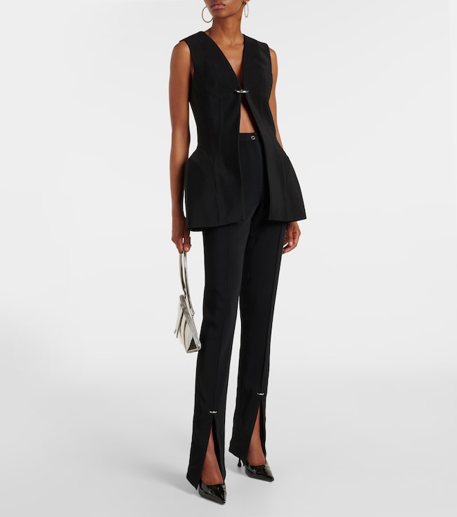 Mugler High-rise slim pants