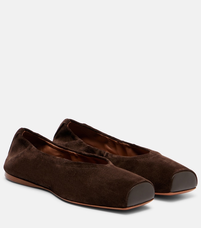 Alaïa Suede ballet flats