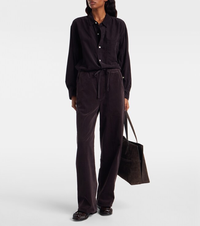Citizens Of Humanity Aurora Pull On cotton corduroy wide-leg pants