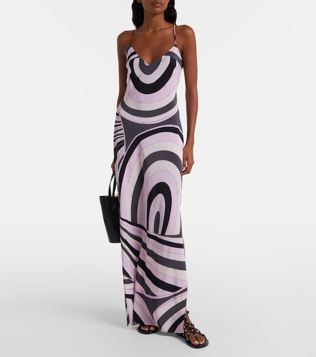 Pucci Iride silk crêpe de chine slip dress