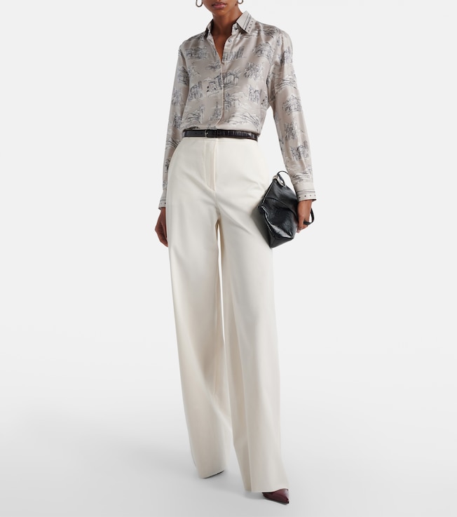 Max Mara Dentice cotton-blend straight pants