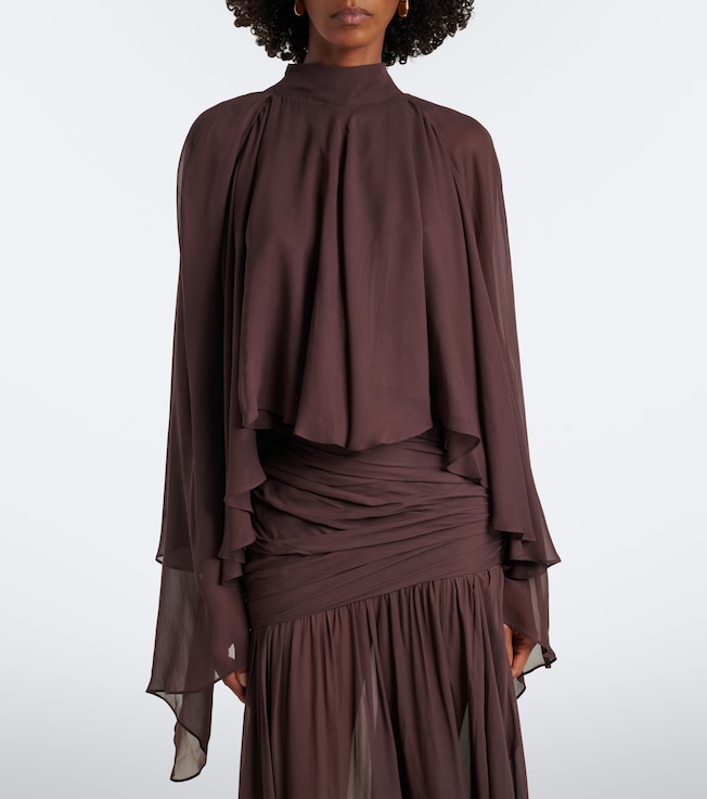 DE LA VALI Mia chiffon top