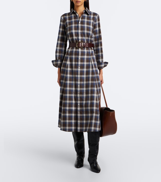 Polo Ralph Lauren Polo Ralph Lauren Plaid cotton twill shirt dress