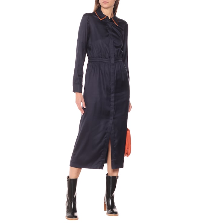 Gabriela Hearst Lowell silk-twill midi dress