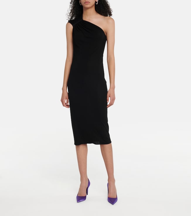 Tom Ford One-shoulder jersey midi dress