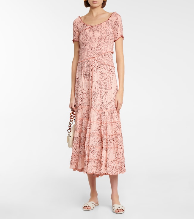 Poupette St Barth Soledad floral midi dress