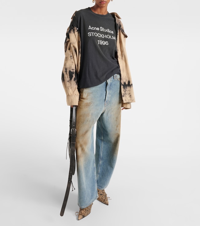 Acne Studios Logo cotton-blend top