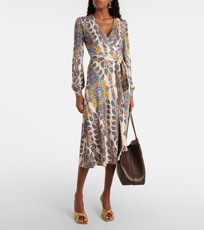 Etro Printed midi dress