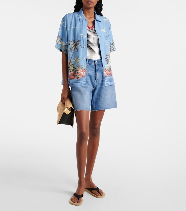 AG Jeans Ex-Boyfriend denim Bermuda shorts