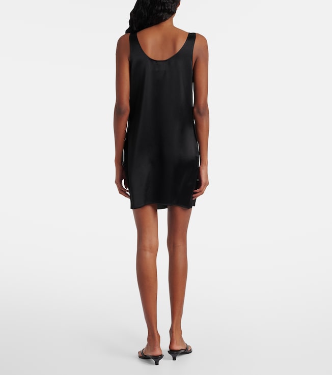 LESET Leset Barb satin slip dress