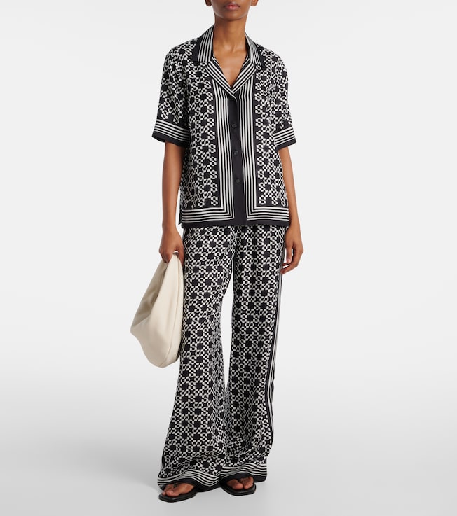 SIMKHAI Zuna printed wide-leg pants