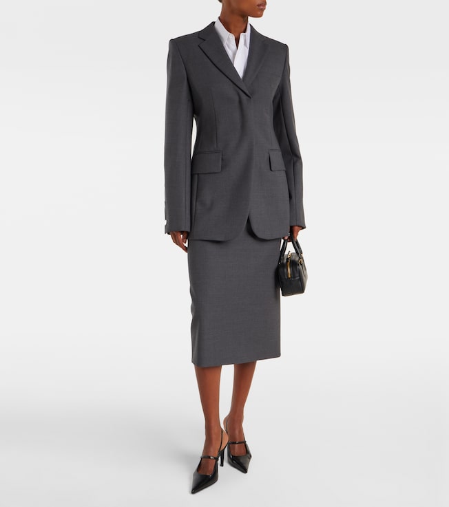 Sportmax Finire virgin wool pencil skirt