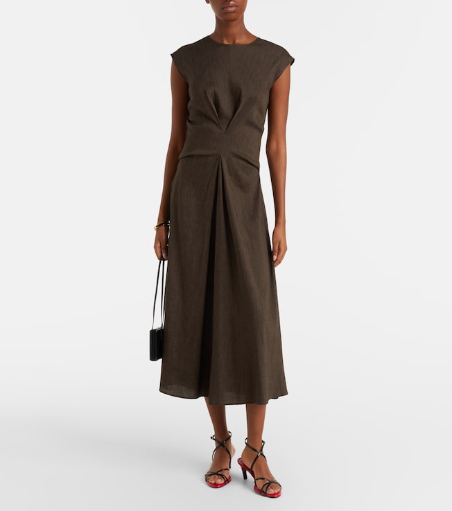 Proenza Schouler White Label Miranda linen-blend midi dress