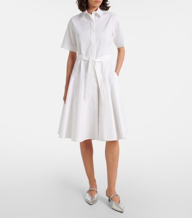 McQueen Cotton poplin shirt dress