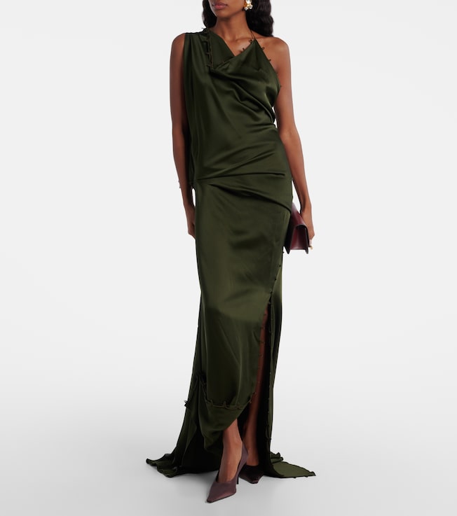 Victoria Beckham Draped crêpe satin gown