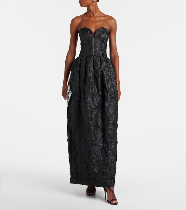 SIMKHAI Adeena floral jacquard gown