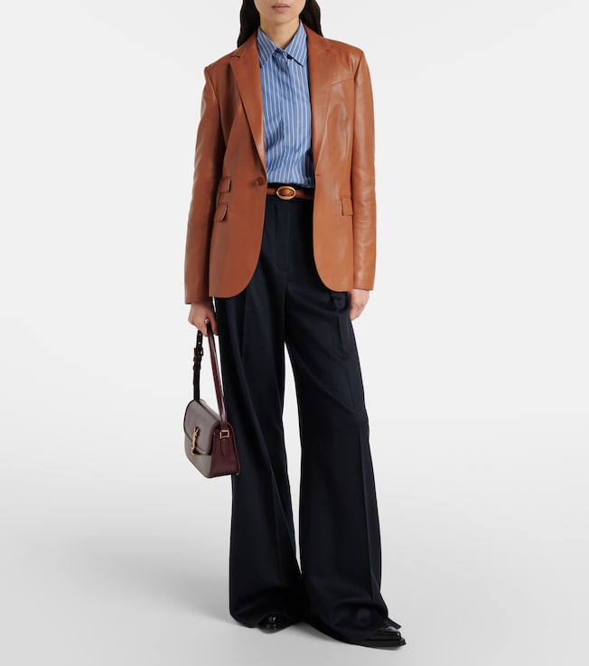 Ralph Lauren Collection Parker leather blazer