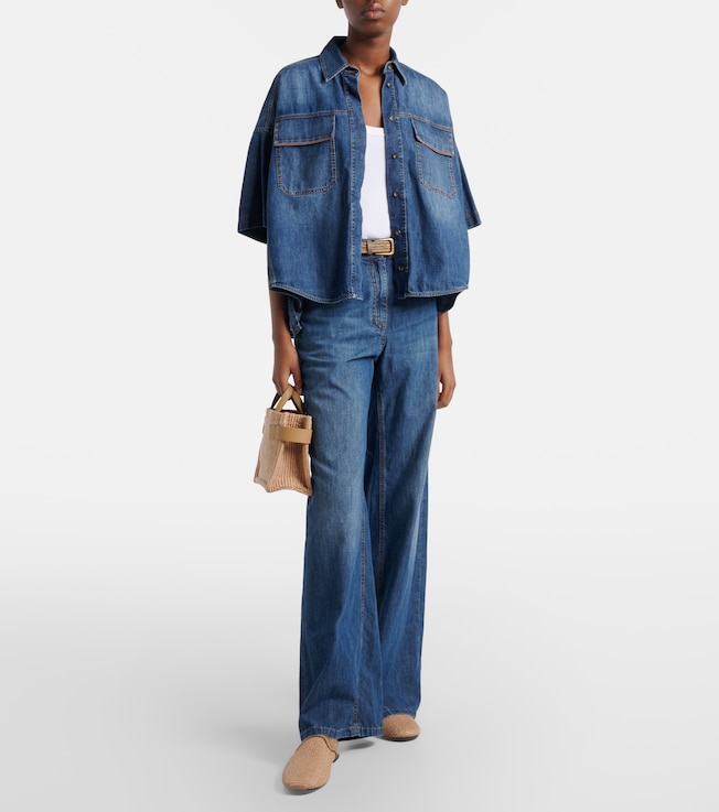 Brunello Cucinelli Denim top