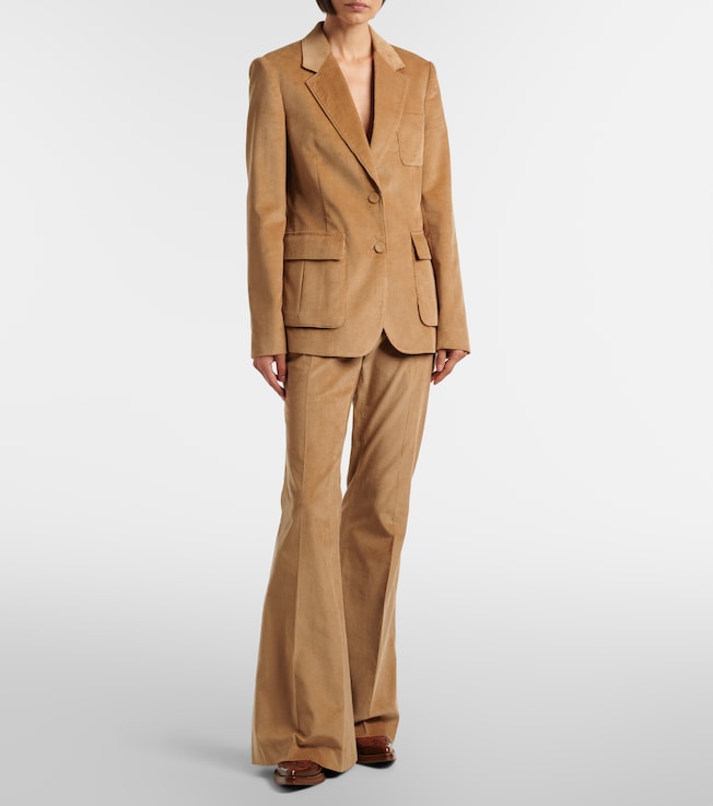 Gabriela Hearst Ianthe cotton corduroy flared pants