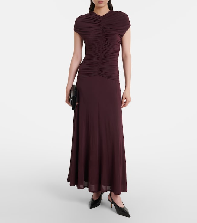 TOVE Avita ruched jersey maxi dress
