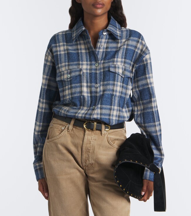 Citizens Of Humanity Vintage plaid cotton flannel shirt