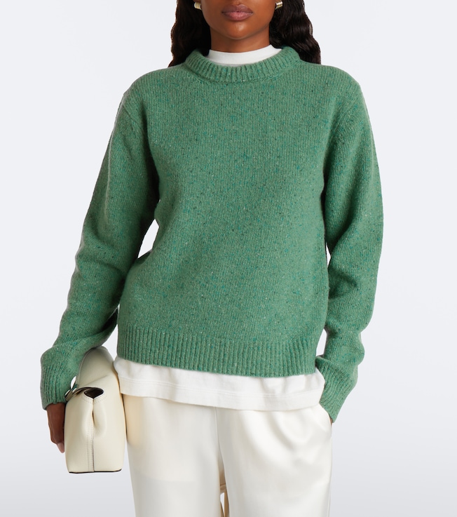 Róhe Wool-blend mouliné sweater