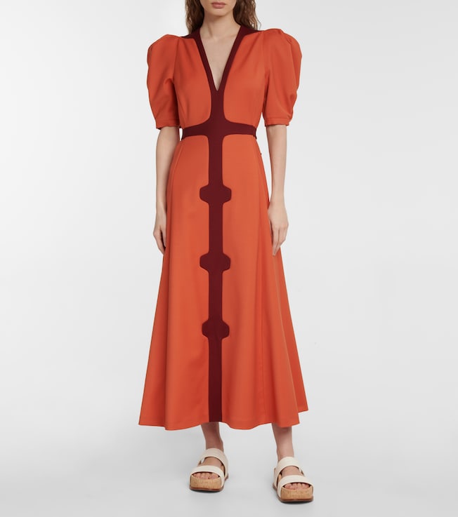 Gabriela Hearst Onda wool midi dress