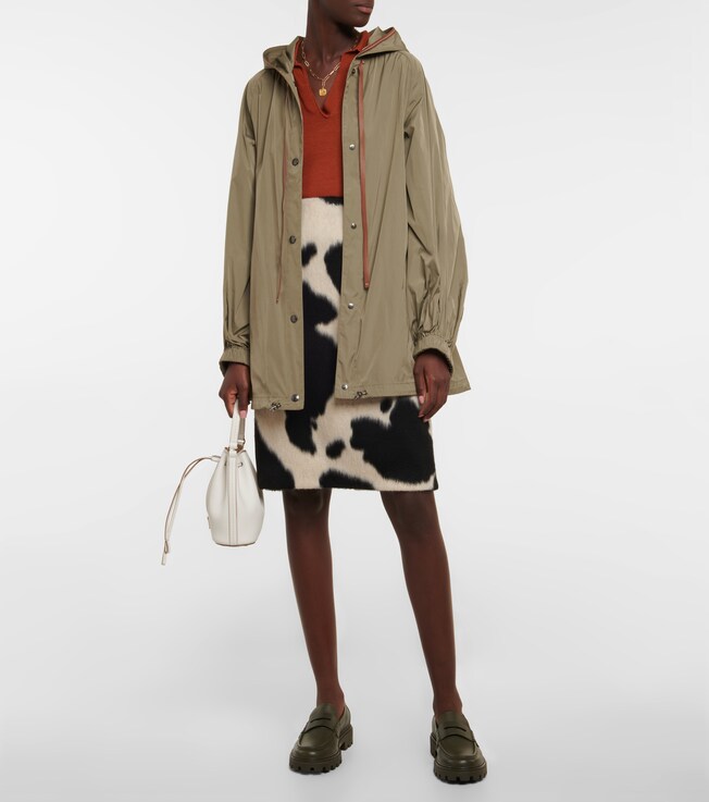 Tod's Cow-print pencil skirt