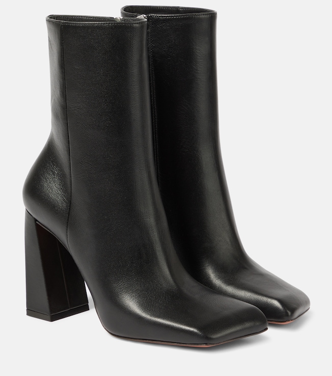 AMINA MUADDI Marine 95 leather ankle boots