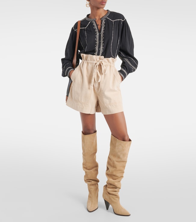 Marant Étoile Ipolyte high-rise denim shorts