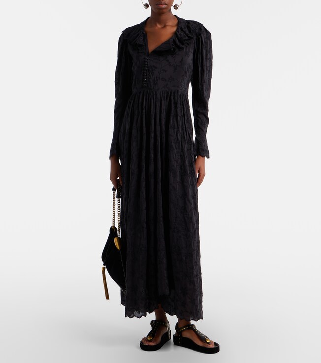Isabel Marant Zoen floral cotton and silk maxi dress