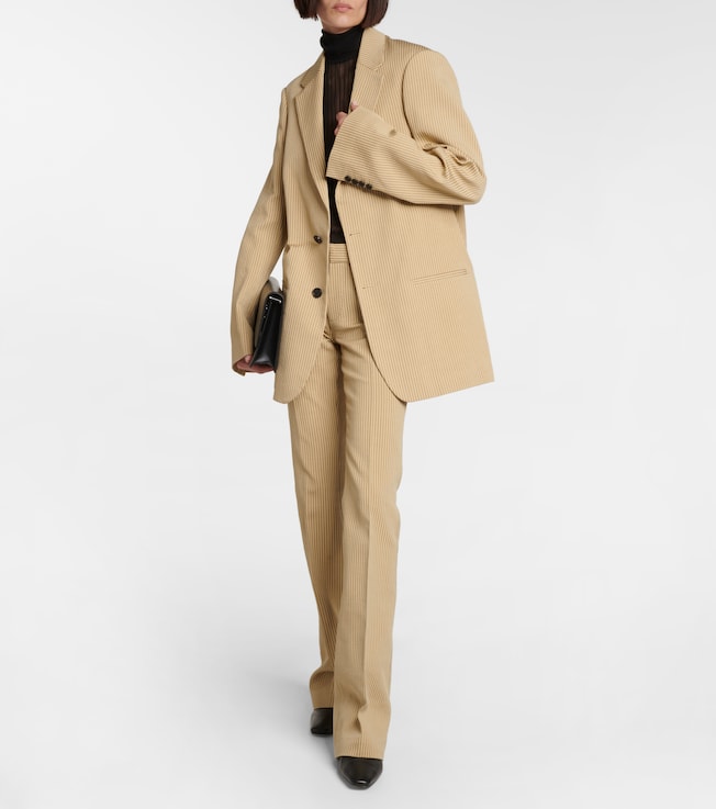 Petar Petrov Cotton and wool-blend straight pants