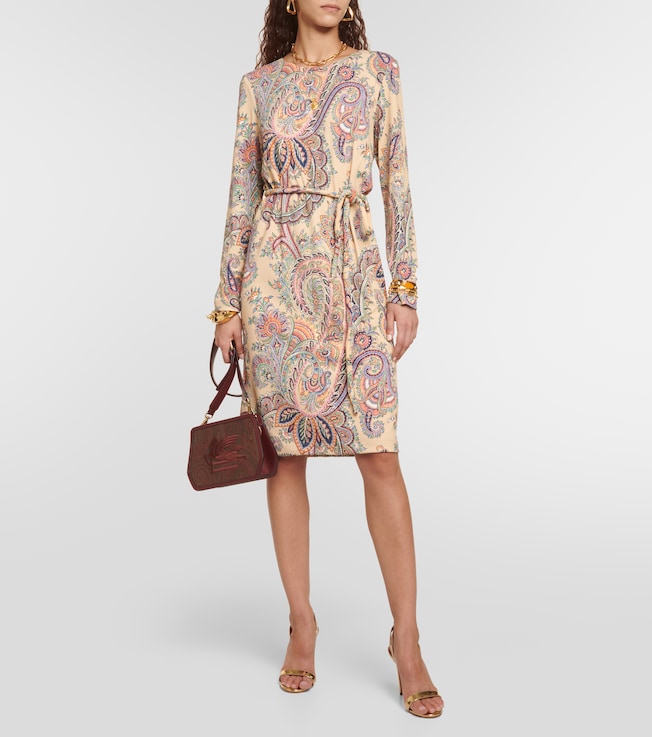 Etro Paisley belted minidress