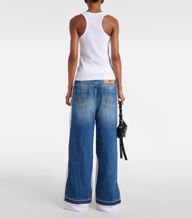 Jean Paul Gaultier Jean Paul Gaultier Ribbed-knit cotton jersey tank top