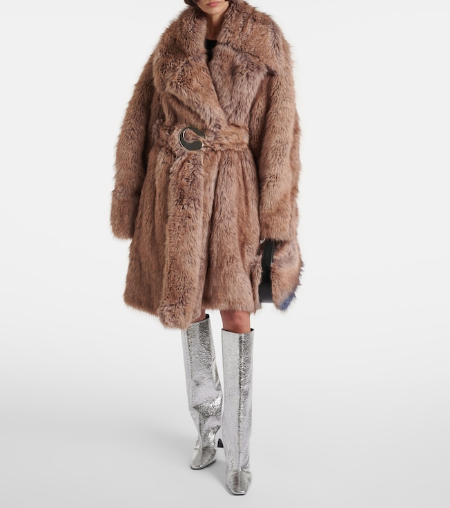 Coperni Belted faux fur coat