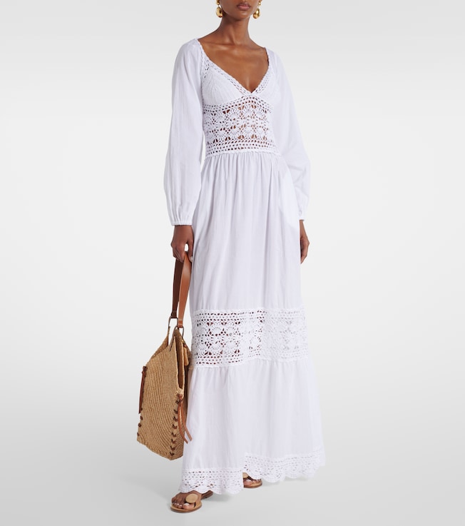 Anna Kosturova Victoria crochet cotton poplin dress