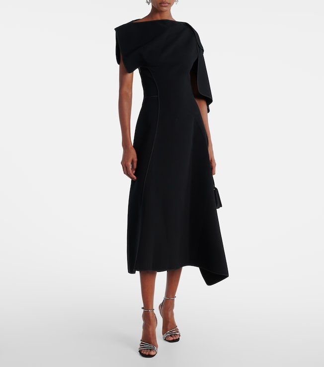 Maticevski Diadem draped asymmetric midi dress