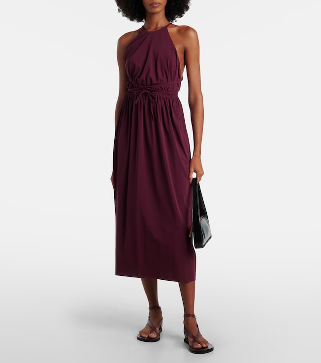 Eres Ines halterneck jersey midi dress