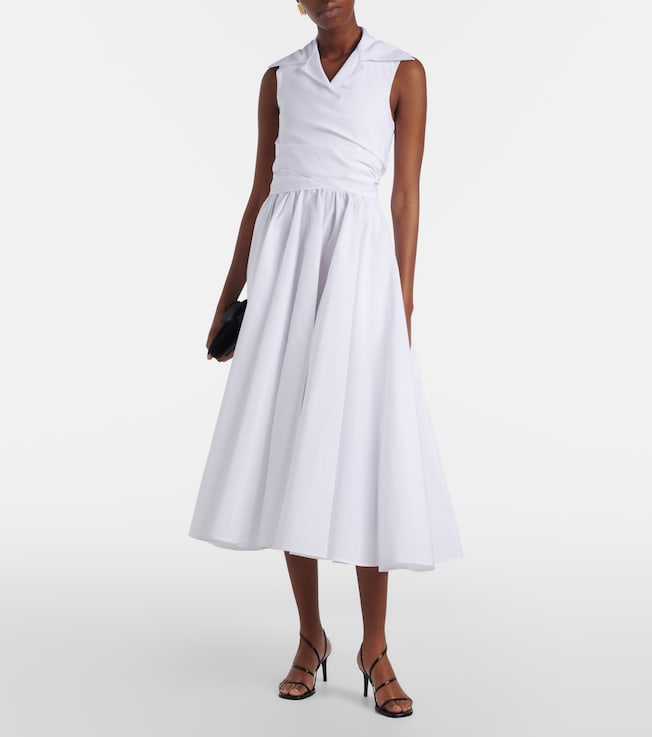 Patou Gathered midi dress