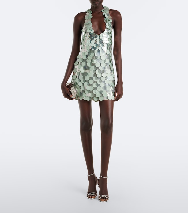 Retrofête Briggs sequined halterneck minidress